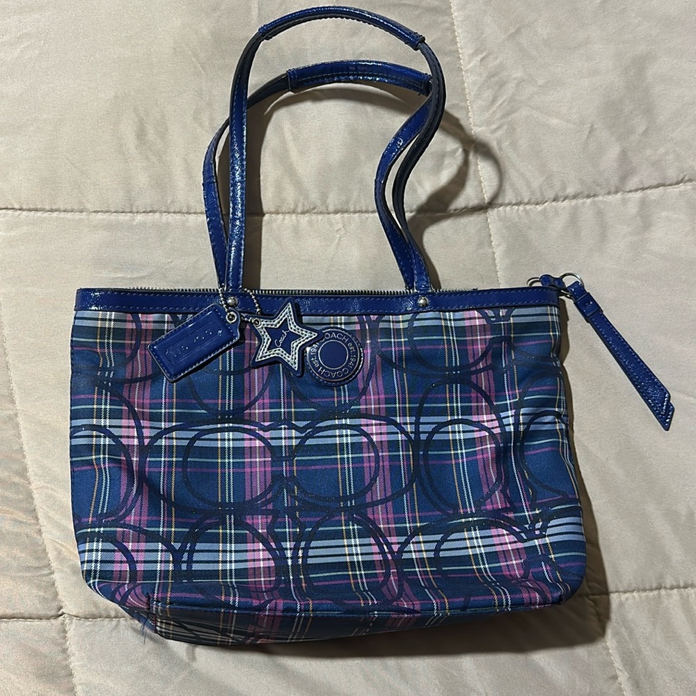 Coach bag - blue and pink!